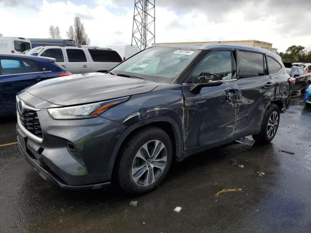 5TDHARAH3LS500163 - 2020 TOYOTA HIGHLANDER HYBRID XLE GRAY photo 1