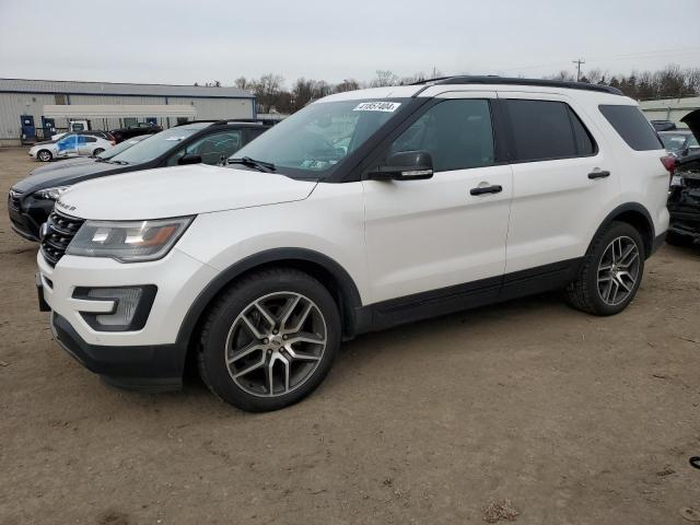 1FM5K8GT9HGD47887 - 2017 FORD EXPLORER SPORT WHITE photo 1