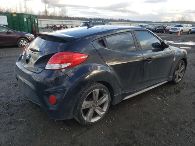 KMHTC6AE9FU240839 - 2015 HYUNDAI VELOSTER TURBO BLACK photo 3