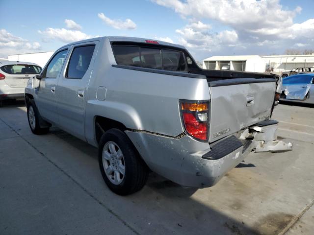 2HJYK16567H540511 - 2007 HONDA RIDGELINE RTL SILVER photo 2