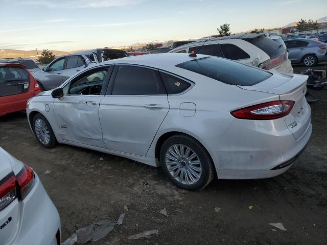 3FA6P0SU2ER357747 - 2014 FORD FUSION TITANIUM PHEV WHITE photo 2