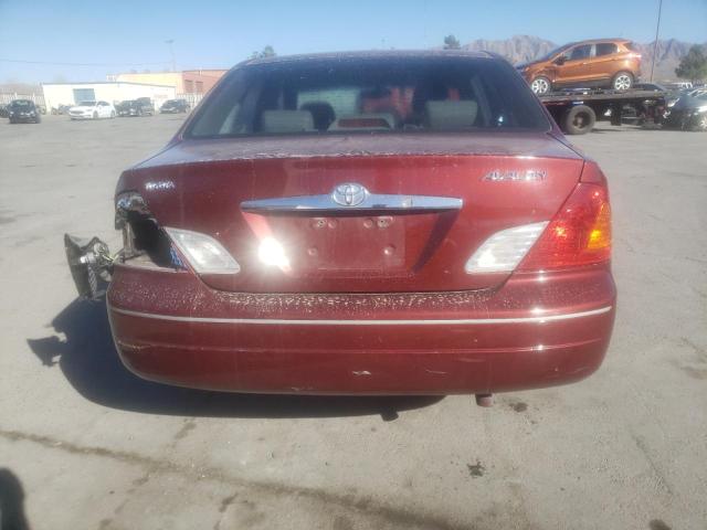 4T1BF28B01U154593 - 2001 TOYOTA AVALON XL MAROON photo 6