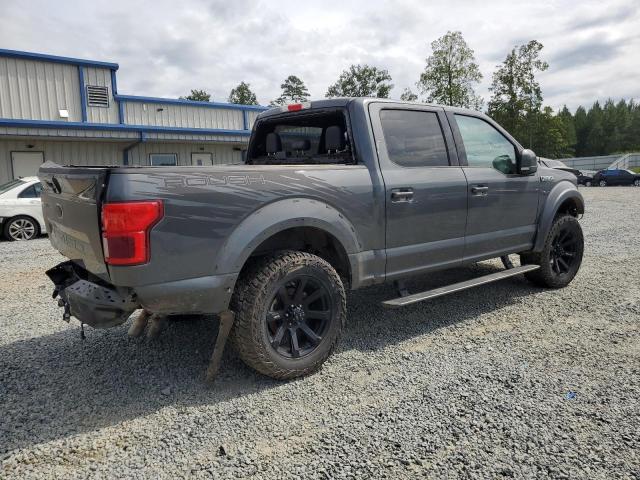 1FTEW1E51JFE69739 - 2018 FORD F150 SUPERCREW GRAY photo 3