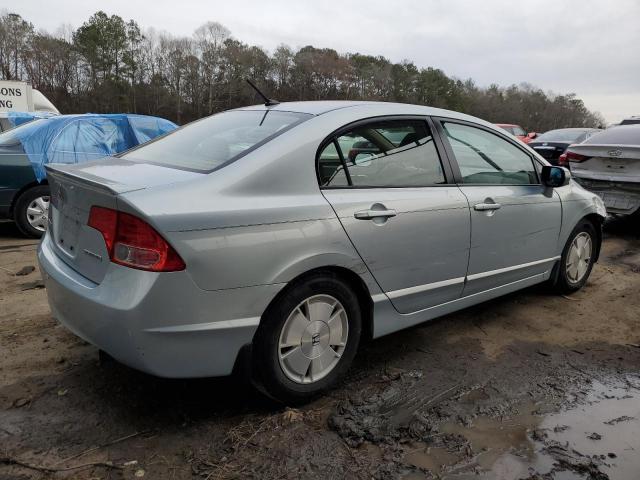 JHMFA362X7S012607 - 2007 HONDA CIVIC HYBRID TURQUOISE photo 3