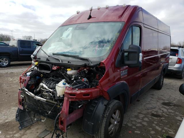 3C6MRVJG9NE117906 - 2022 RAM PROMASTER 3500 HIGH წითელი ფოტო 1