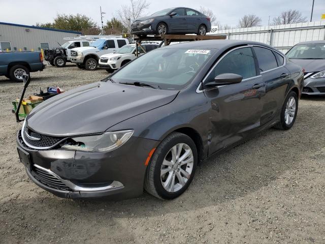 1C3CCCAB5GN127222 - 2016 CHRYSLER 200 LIMITED GRAY photo 1