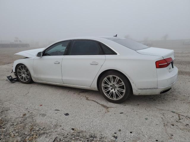 WAU3GAFD2FN005041 - 2015 AUDI A8 L QUATTRO WHITE photo 2