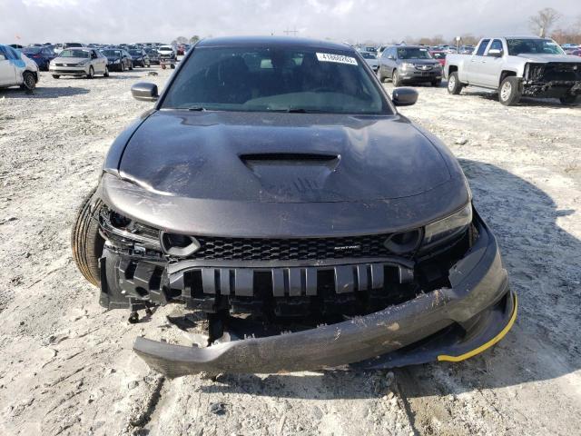 2C3CDXGJ6NH216886 - 2022 DODGE CHARGER SCAT PACK GRAY photo 5