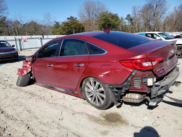 5NPE34AF9GH319871 - 2016 HYUNDAI SONATA SPORT RED photo 2