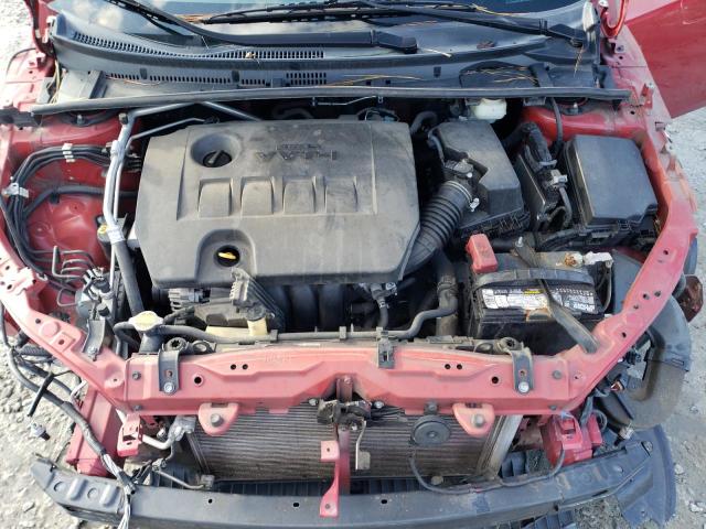 2T1BURHE6EC197657 - 2014 TOYOTA COROLLA L RED photo 11