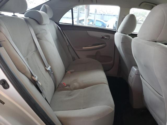 2T1BU4EE3BC614252 - 2011 TOYOTA COROLLA BASE SILVER photo 10