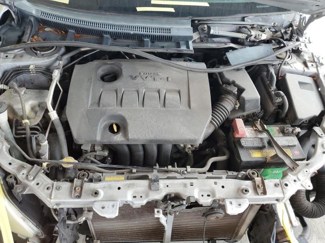 2T1BU4EE3BC614252 - 2011 TOYOTA COROLLA BASE SILVER photo 11