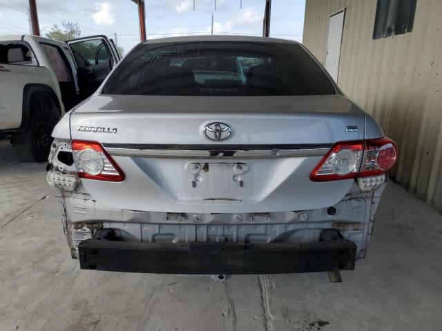 2T1BU4EE3BC614252 - 2011 TOYOTA COROLLA BASE SILVER photo 6