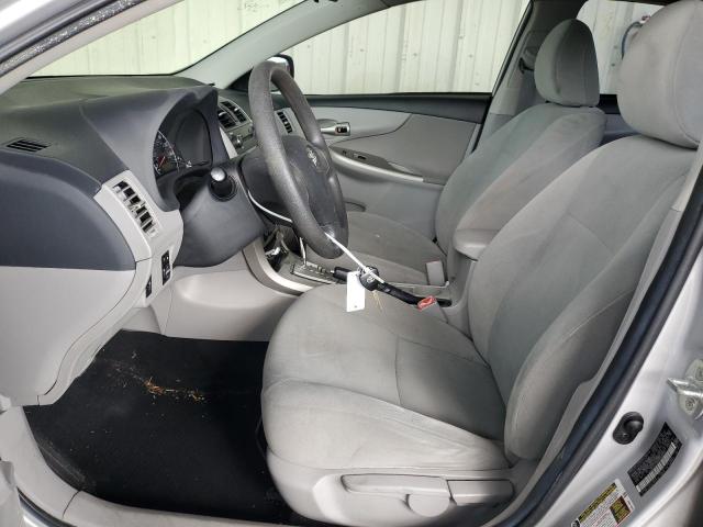 2T1BU4EE3BC614252 - 2011 TOYOTA COROLLA BASE SILVER photo 7