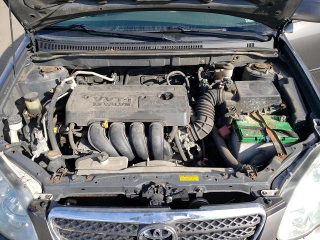 2T1BR32EX5C426722 - 2005 TOYOTA COROLLA CE GRAY photo 11