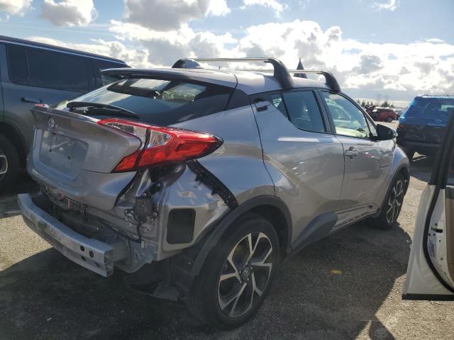 JTNKHMBX9L1074126 - 2020 TOYOTA C-HR XLE SILVER photo 3