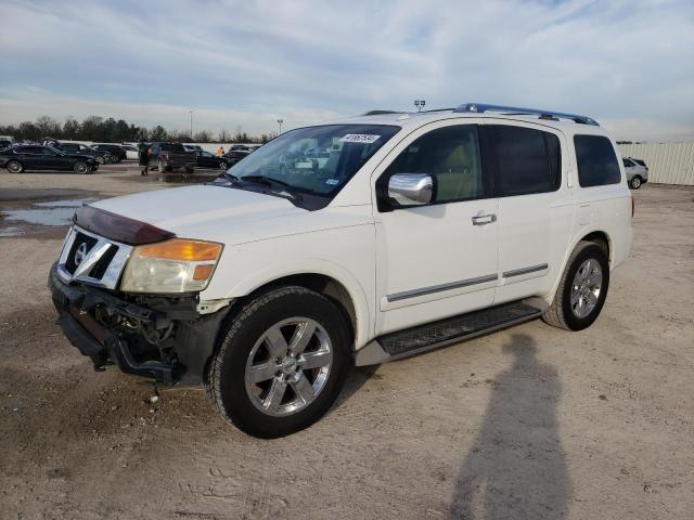 5N1AA0ND3CN600656 - 2012 NISSAN ARMADA SV WHITE photo 1