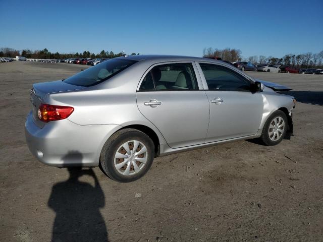 2T1BU40E09C153626 - 2009 TOYOTA COROLLA BASE SILVER photo 3