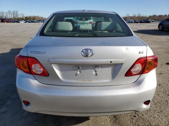 2T1BU40E09C153626 - 2009 TOYOTA COROLLA BASE SILVER photo 6