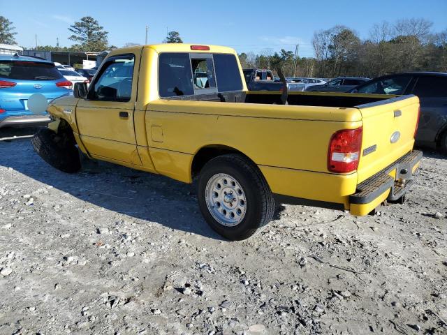 1FTYR10U77PA26968 - 2007 FORD RANGER YELLOW photo 2