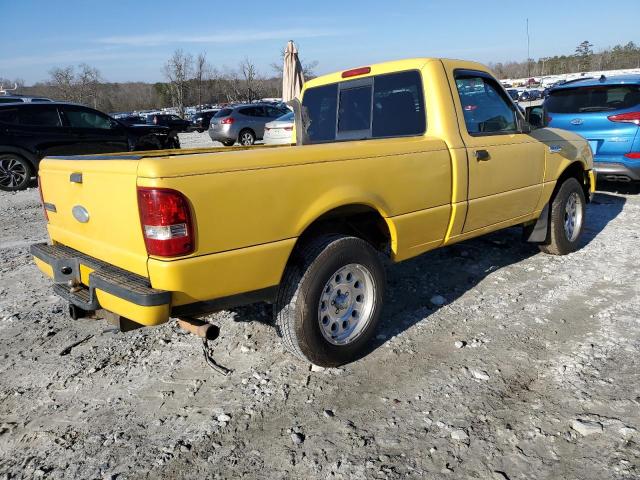 1FTYR10U77PA26968 - 2007 FORD RANGER YELLOW photo 3