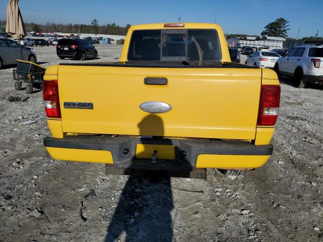 1FTYR10U77PA26968 - 2007 FORD RANGER YELLOW photo 6