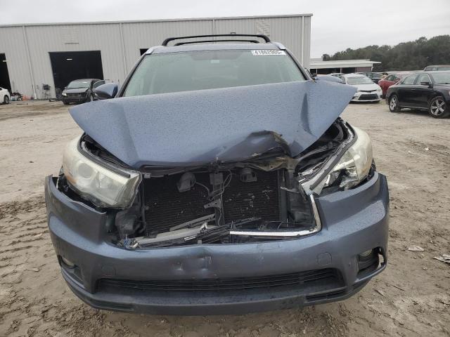 5TDKKRFH1FS083660 - 2015 TOYOTA HIGHLANDER XLE BLUE photo 5