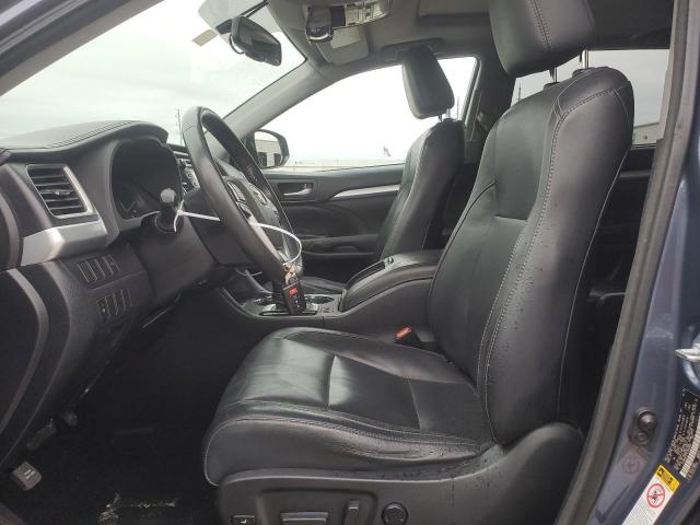 5TDKKRFH1FS083660 - 2015 TOYOTA HIGHLANDER XLE BLUE photo 7