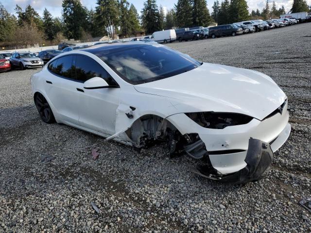 5YJSA1E66MF431118 - 2021 TESLA MODEL S Սպիտակ լուսանկար 4