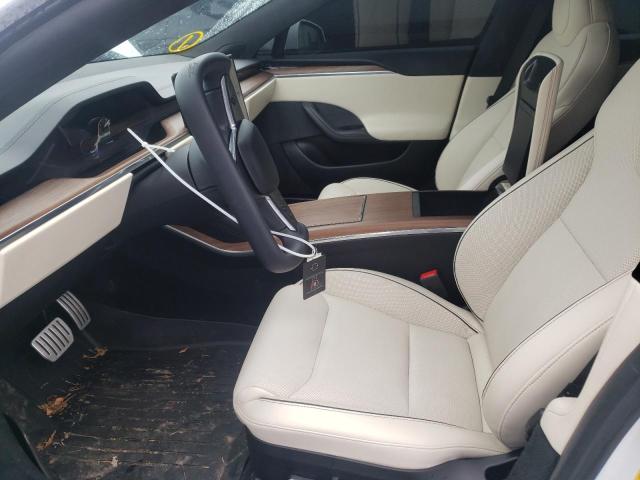 5YJSA1E66MF431118 - 2021 TESLA MODEL S Սպիտակ լուսանկար 7