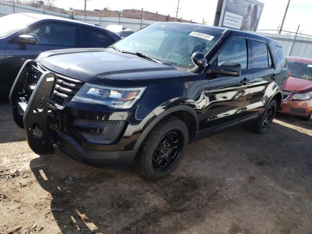 1FM5K8AR4GGA77821 - 2016 FORD EXPLORER POLICE INTERCEPTOR Սև լուսանկար 1