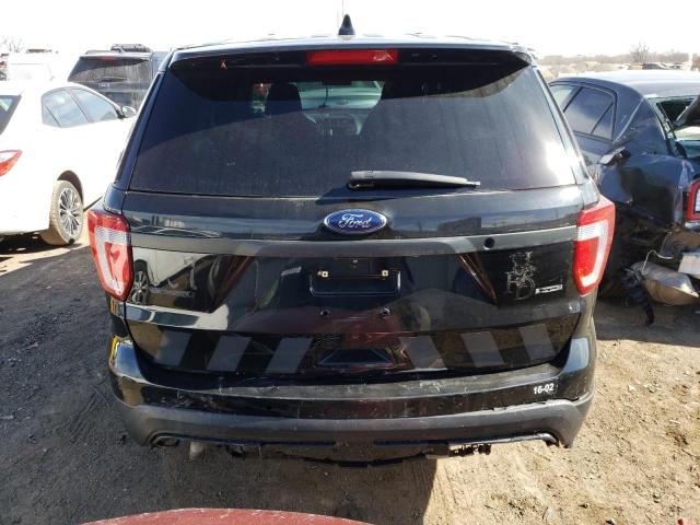 1FM5K8AR4GGA77821 - 2016 FORD EXPLORER POLICE INTERCEPTOR Սև լուսանկար 6