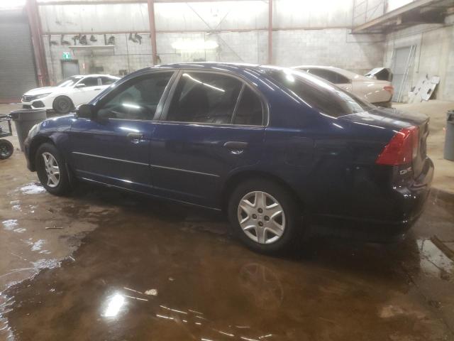 2HGES16395H017181 - 2005 HONDA CIVIC DX VP BLUE photo 2