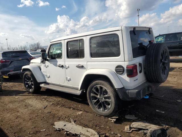 1C4JJXP61NW238223 - 2022 JEEP WRANGLER U SAHARA 4XE WHITE photo 2