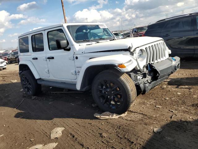 1C4JJXP61NW238223 - 2022 JEEP WRANGLER U SAHARA 4XE WHITE photo 4