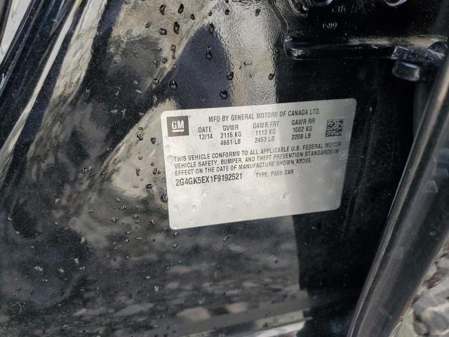 2G4GK5EX1F9192521 - 2015 BUICK REGAL 黑色 照片 12