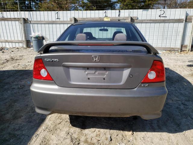 1HGEM21944L035620 - 2004 HONDA CIVIC EX GRAY photo 6