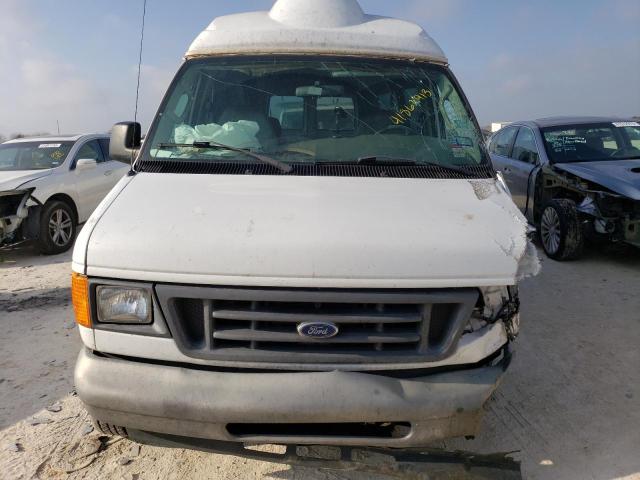 1FBSS31L77DA14188 - 2007 FORD ECONOLINE E350 SUPER DUTY WAGON WHITE photo 5