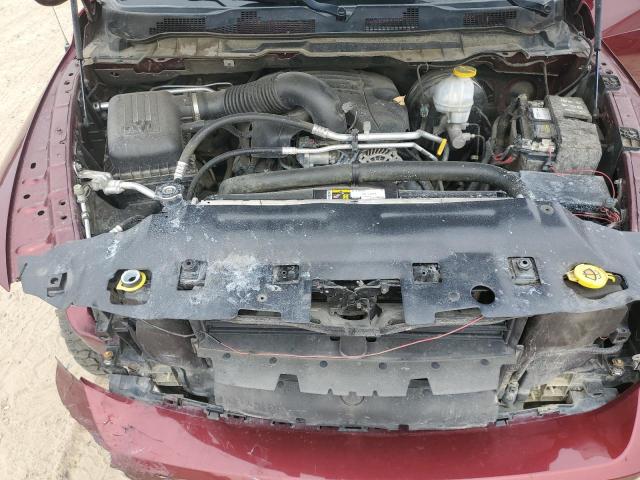 1C6RR7LT6KS558753 - 2019 RAM 1500 CLASS SLT წითელი ფოტო 11