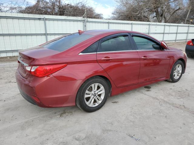 5NPEB4AC8EH894016 - 2014 HYUNDAI SONATA GLS BURGUNDY photo 3