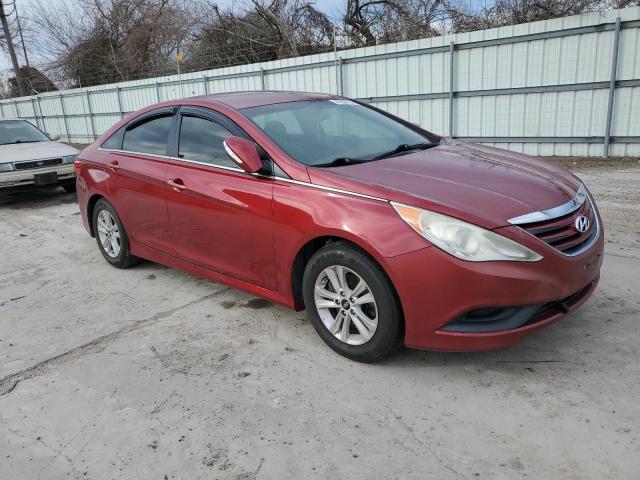 5NPEB4AC8EH894016 - 2014 HYUNDAI SONATA GLS BURGUNDY photo 4