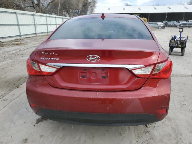 5NPEB4AC8EH894016 - 2014 HYUNDAI SONATA GLS BURGUNDY photo 6