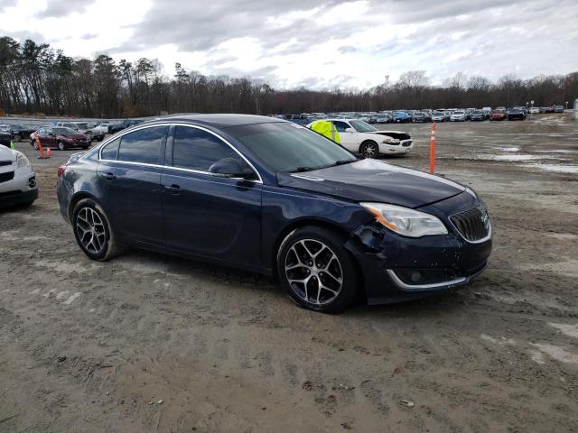 2G4GL5EX4H9140333 - 2017 BUICK REGAL SPORT TOURING BLUE photo 4