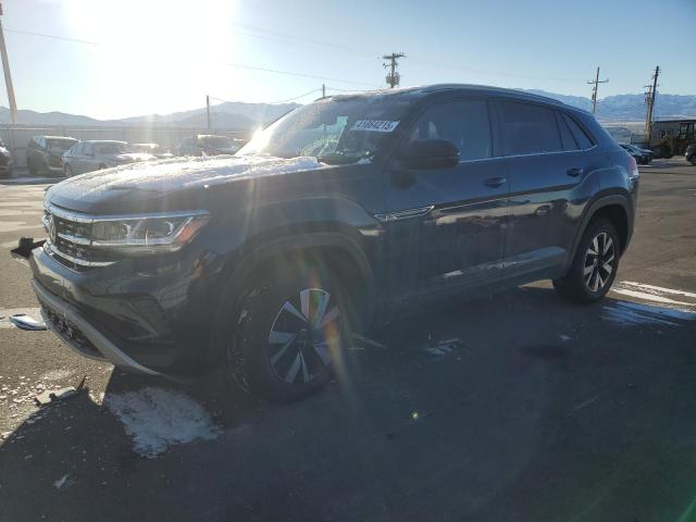 1V24C2CA3LC230237 - 2020 VOLKSWAGEN ATLAS CROS SE BLUE photo 1