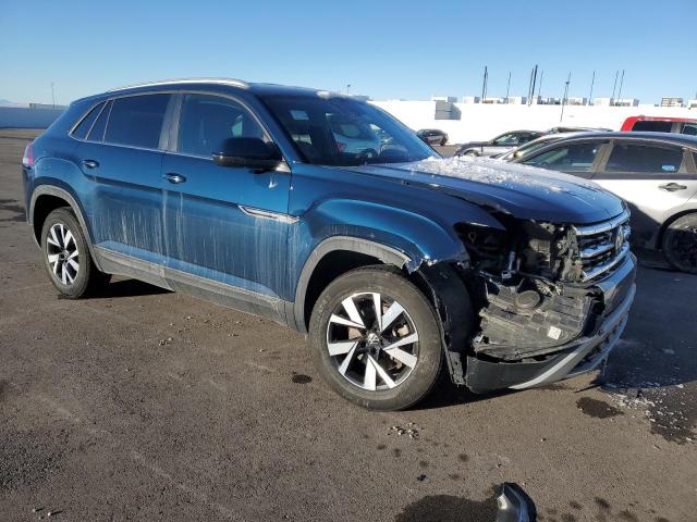 1V24C2CA3LC230237 - 2020 VOLKSWAGEN ATLAS CROS SE BLUE photo 4