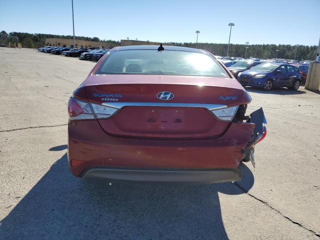 KMHEC4A48CA032422 - 2012 HYUNDAI SONATA HYBRID RED photo 6