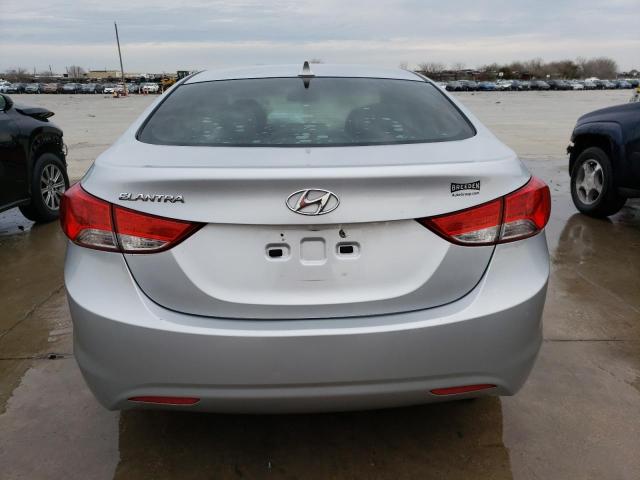 5NPDH4AE4DH197999 - 2013 HYUNDAI ELANTRA GLS SILVER photo 6