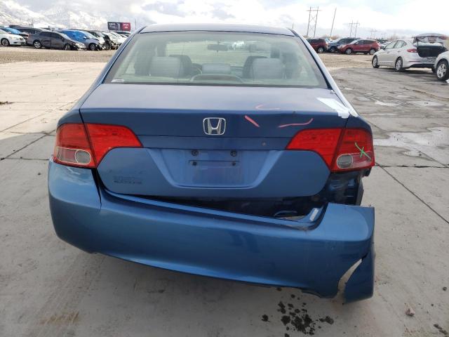 1HGFA16596L090547 - 2006 HONDA CIVIC LX BLUE photo 6