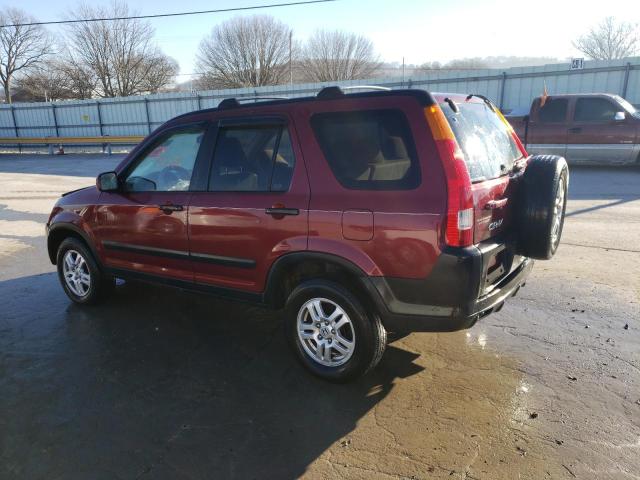 JHLRD78884C042423 - 2004 HONDA CR-V EX MAROON photo 2