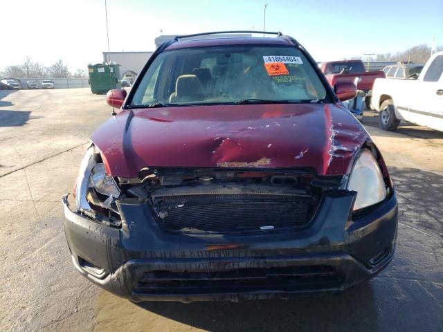 JHLRD78884C042423 - 2004 HONDA CR-V EX MAROON photo 5